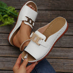 Damen modische Schlappen mit eleganter Schnalle R&B