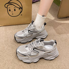 Damen Sportliche Sneakers mit atmungsaktivem Netzmaterial und rutschfester Sohle R&B