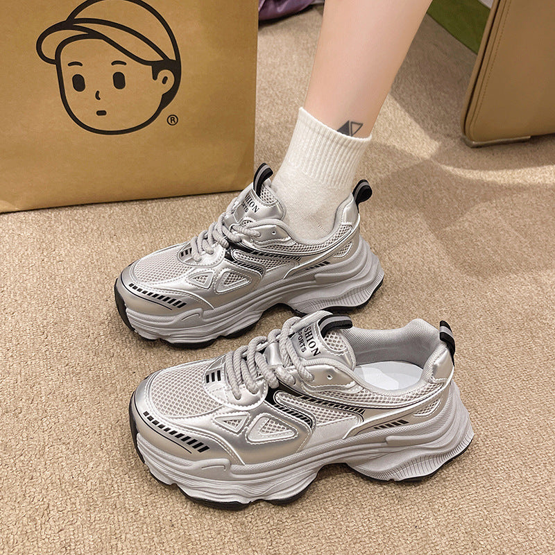 Damen Sportliche Sneakers mit atmungsaktivem Netzmaterial und rutschfester Sohle R&B