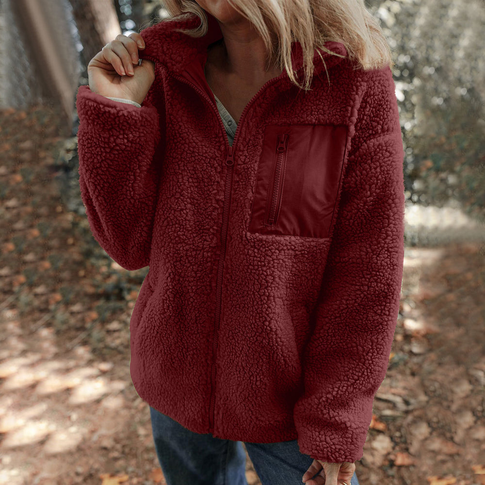 Damen Jacke mit hochabschließendem Kragen und praktischer Brusttasche R&B