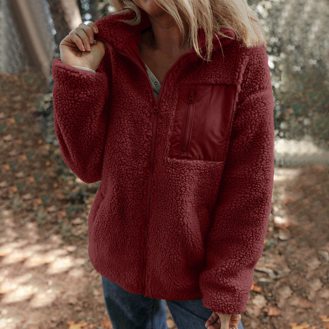 Damen Jacke mit hochabschließendem Kragen und praktischer Brusttasche R&B