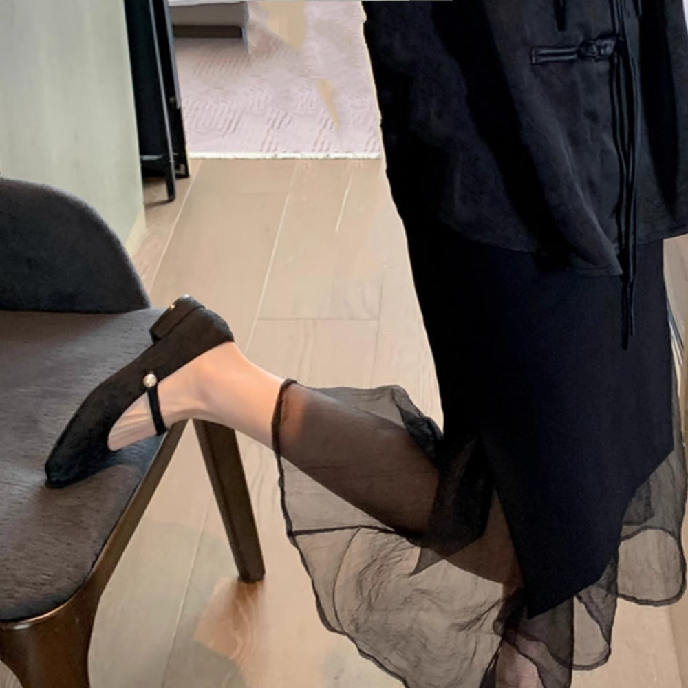 Damen elegante Ballerina-Pumps mit modischer Schleifenverzierung R&B