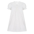 Damen elegantes Baumwollkleid mit Rüschendetails und herausragendem Kragen R&B