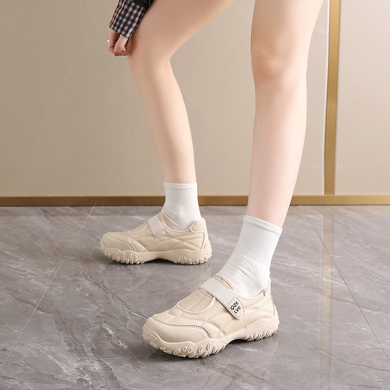 Damen Komfortable Freizeitschuhe mit strapazierfähiger Gummisohle und verstellbarem Riemen R&B