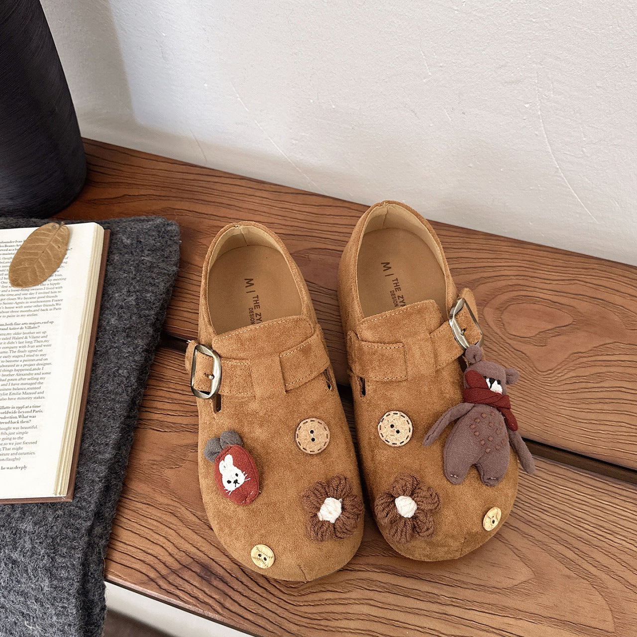 Damen Plüschige Clogs mit verspieltem Tierdesign R&B
