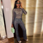 Damen Elegantes und modernes Lounge-Set mit raffinierter Struktur R&B