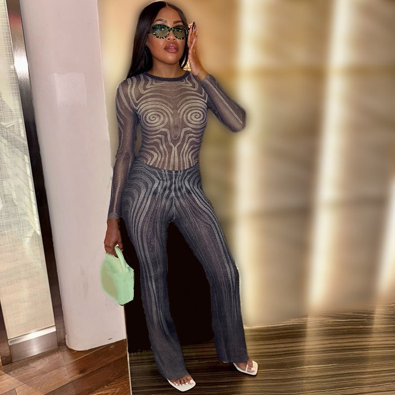 Damen Elegantes und modernes Lounge-Set mit raffinierter Struktur R&B