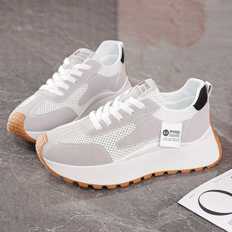 Damen Freizeit Sneakers mit atmungsaktivem Mesh-Obermaterial und rutschfester Sohle R&B