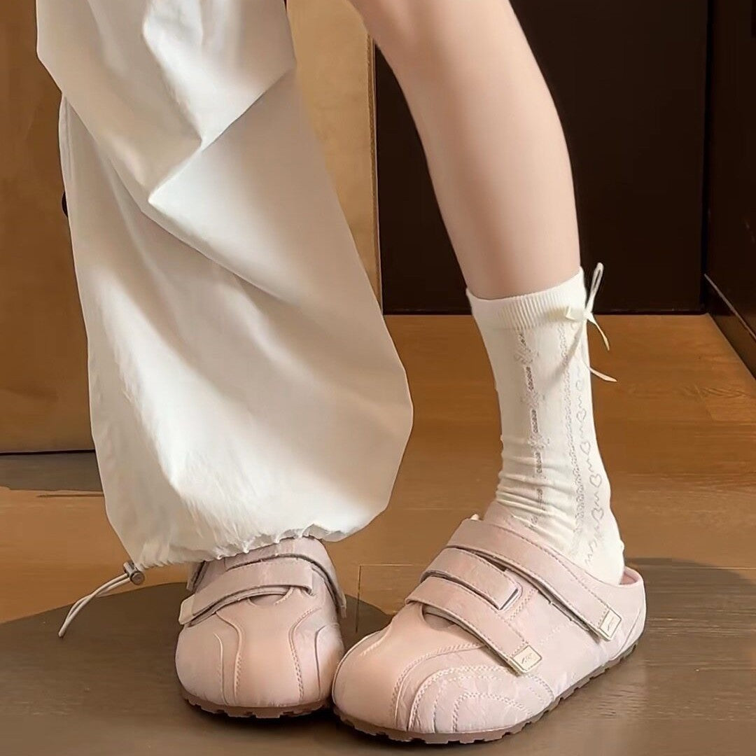 Damen Clogs mit verstellbaren Klettverschlüssen und ergonomischer Fußbettausstattung R&B