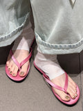 Damen Zehentrenner-Sandalen mit weichem Fußbett und rutschfester Sohle R&B