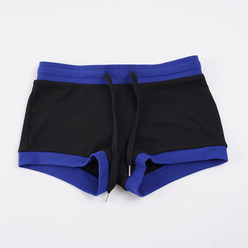 Damen Sportliche Shorts mit elastischem Bund und Kordelzug R&B