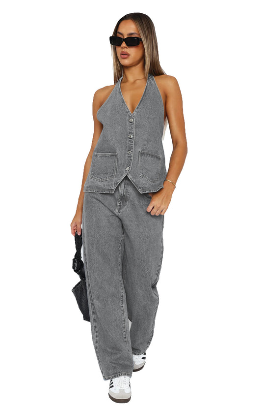 Damen Elegantes und lässiges Zweiteiler-Anzug-Set R&B