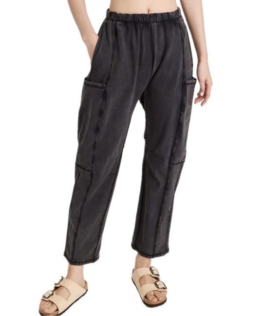 Damen Bequeme Freizeithose mit praktischen Seitentaschen und elastischem Bund R&B