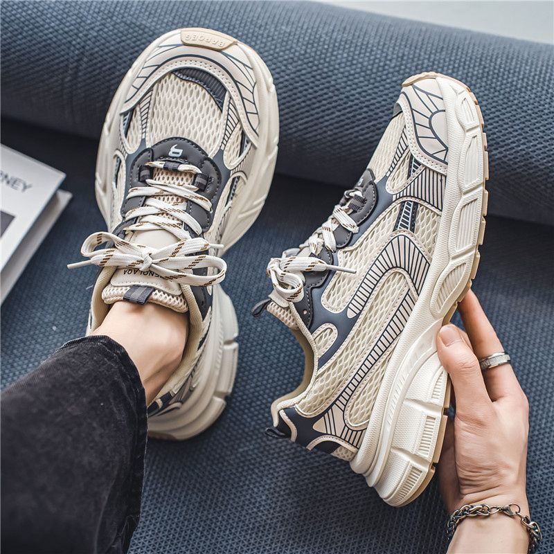 Damen Sportliche Sneakers mit atmungsaktiver Mesh-Oberfläche und rutschfester Sohle R&B
