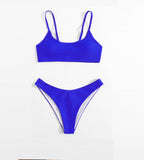 Damen Bikini-Set mit minimalistischem Design und verstellbaren Trägern