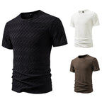 Herren Strukturiertes Kurzarmshirt mit modernem Design