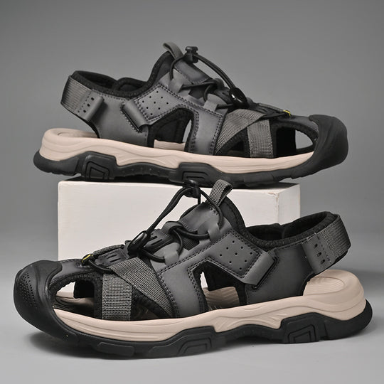 Herren Sportliche Sandalen mit rutschfester Sohle und verstellbarem Riemen R&B