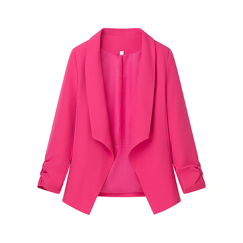 Damen elegante Blazerjacke mit lässigem Schnitt und stylischen Ärmeldetails R&B