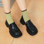 Damen moderner Loafer mit eleganter Schnallenverzierung R&B