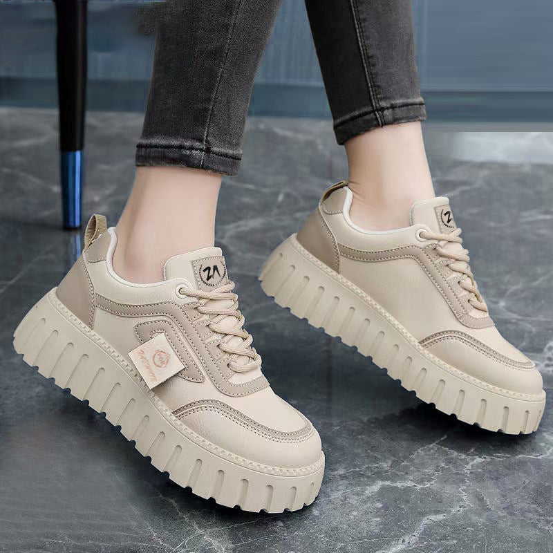Damen Sportliche Plateau-Sneaker mit rutschfester Sohle und atmungsaktivem Obermaterial R&B