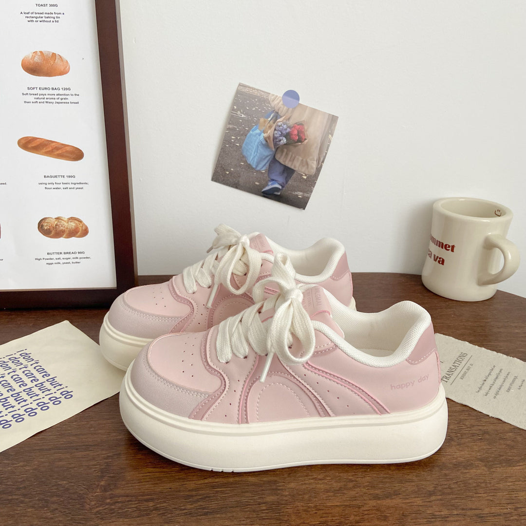 Damen Elegante Plateau-Sneaker mit strukturiertem Obermaterial R&B
