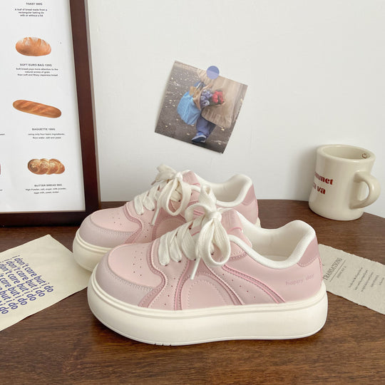Damen Elegante Plateau-Sneaker mit strukturiertem Obermaterial R&B