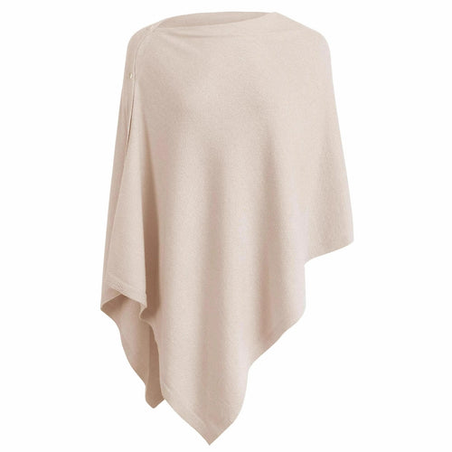 Damen vielseitiger Poncho aus hochwertiger Materialmischung R&B