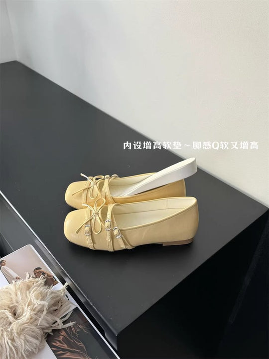 Damen elegante Ballerinas mit modischen Riemchen und komfortabler Sohle R&B