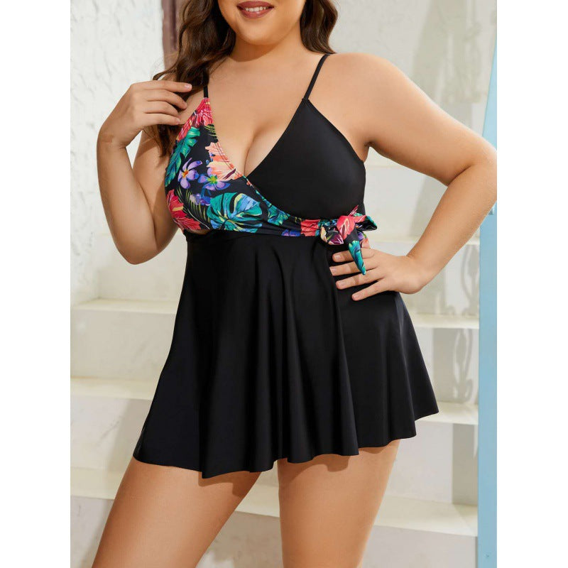 Damen Wickel-Badeanzug mit floralem Design R&B