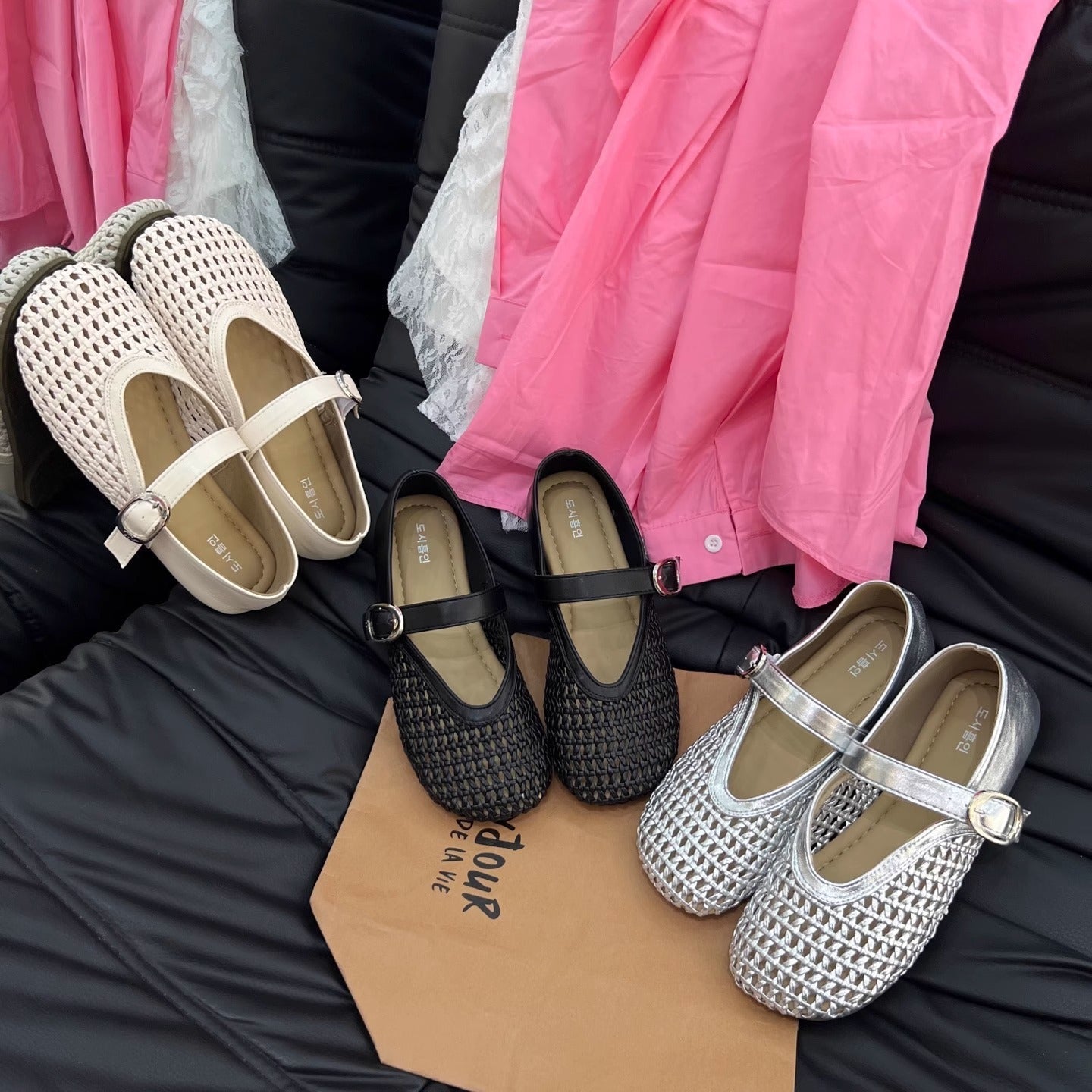 Damen Riemchenpumps mit luftigem Netzdesign und elegantem Riemen R&B