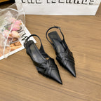 Damen elegante Slingback-Schuhe mit spitzem Zehenbereich R&B