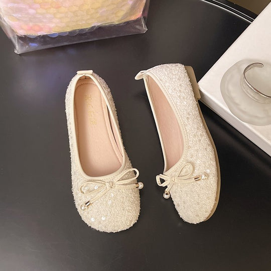 Damen Ballerinas mit zierlichem Perlenakzent R&B