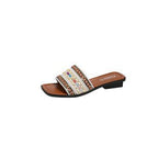 Damen komfortable Riemen-Sandalen mit eleganten Verzierungen R&B