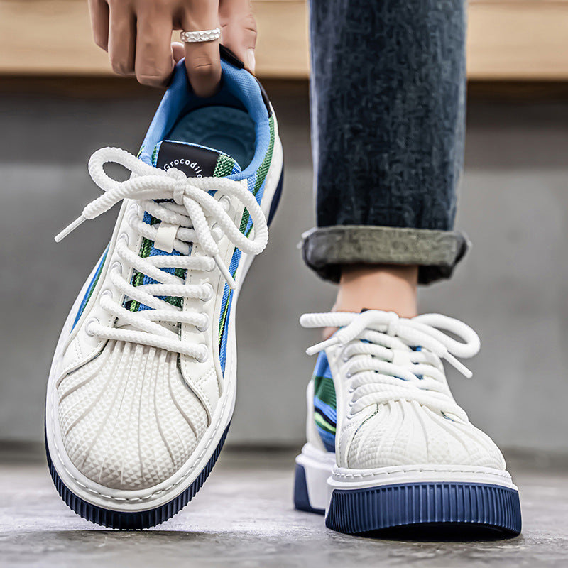 Damen komfortable Sneakers mit atmungsaktiver Mesh-Oberfläche und rutschfester Sohle R&B