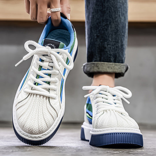 Damen komfortable Sneakers mit atmungsaktiver Mesh-Oberfläche und rutschfester Sohle R&B