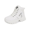 Damen modische High-Top Sneakers mit trendy Reißverschluss und komfortablem Innenfutter R&B