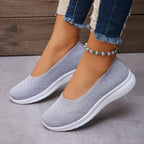 Damen Slip-On Freizeitschuhe mit atmungsaktivem Obermaterial R&B