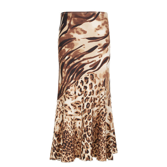 Damen Asymmetrischer Rock mit Rüschendetails und floralem Design R&B