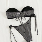 Damen Bandeau-Bikini-Set mit eleganter Raffinesse R&B