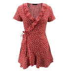 Damen Verspieltes Sommerkleid mit Rüschendetails und floralen Mustern R&B