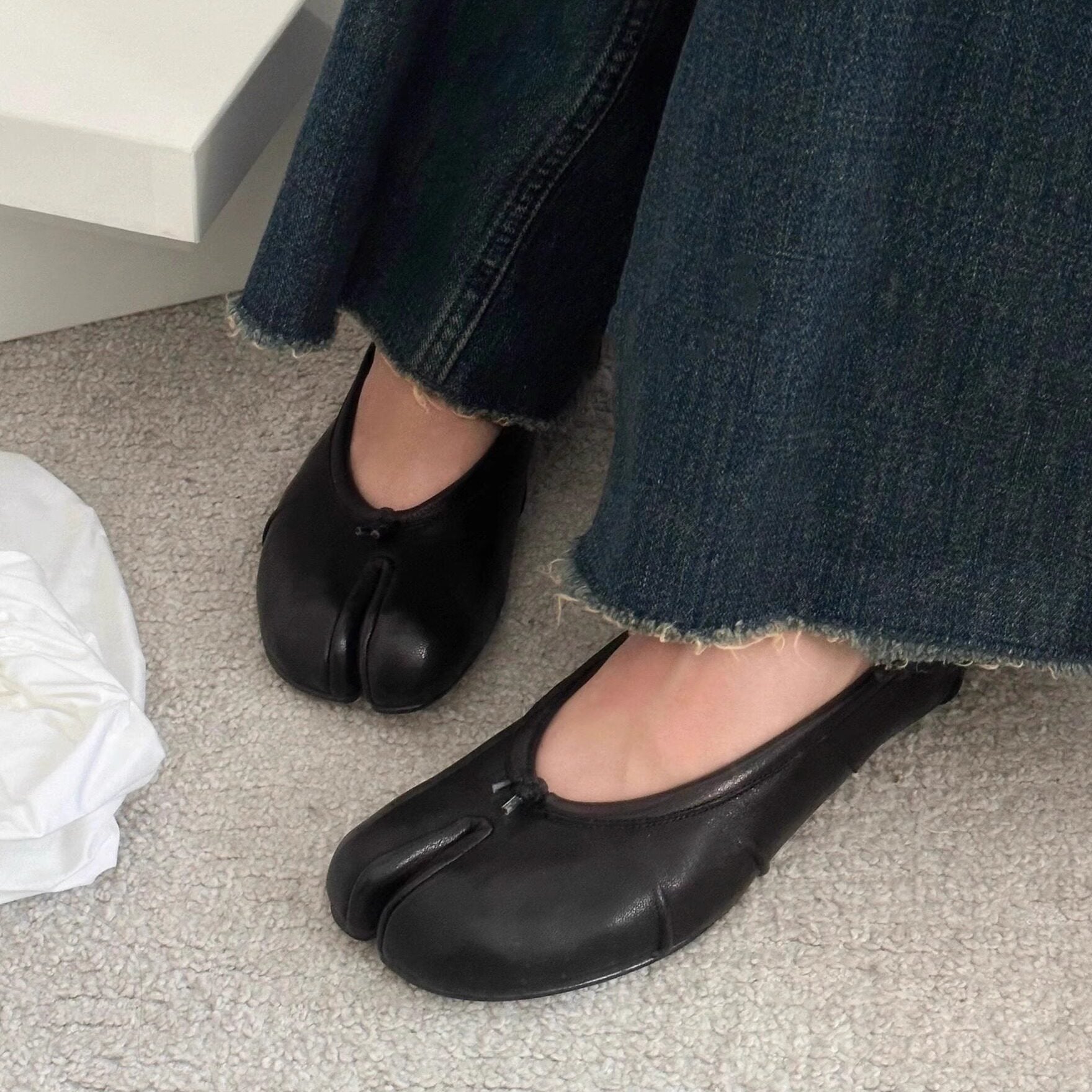 Damen elegante Ballerinas mit einzigartigem Schnitt und weichem Innenfutter R&B