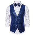 Herren eleganter Paillettenblazer mit passendem Fliege