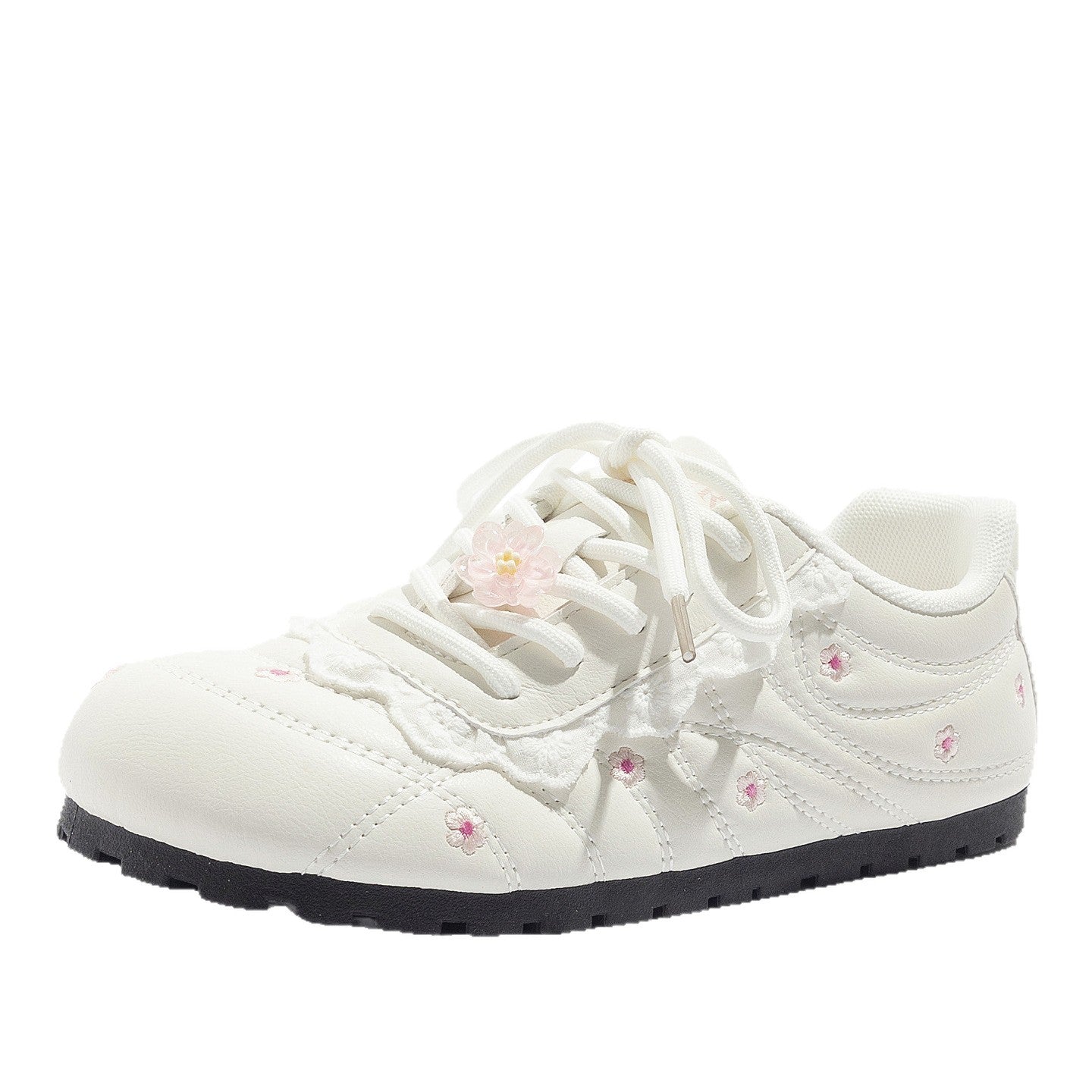 Damen Sneakers mit floralem Design und komfortabler Sohle