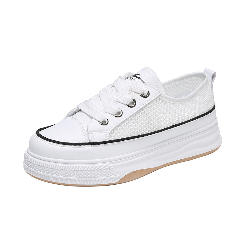 Damen Sportliche Plateausneaker mit atmungsaktivem Mesh-Obermaterial und rutschfester Sohle R&B
