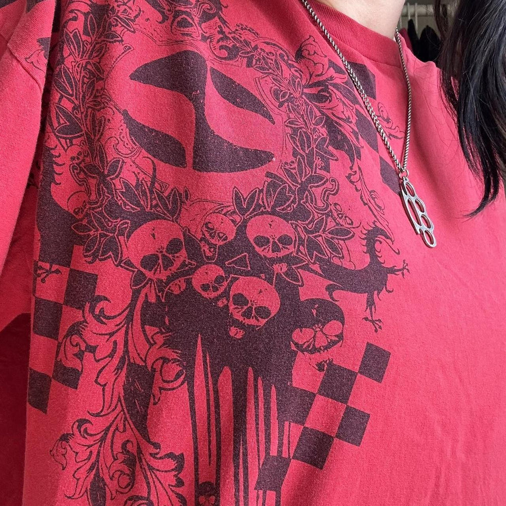 Damen lässiges Grafik-T-Shirt mit einzigartigem Motiv und lockerem Schnitt R&B