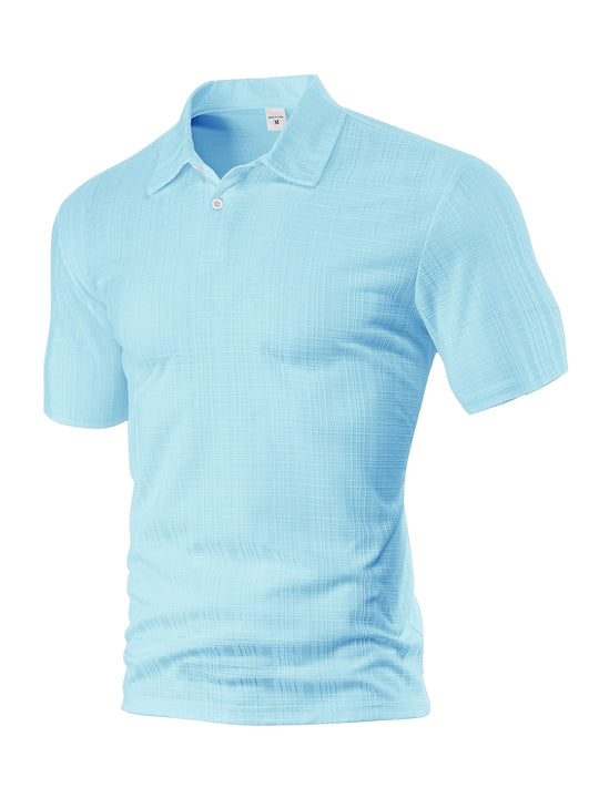 Herren Poloshirt mit strukturiertem Design und modischen Akzenten R&B