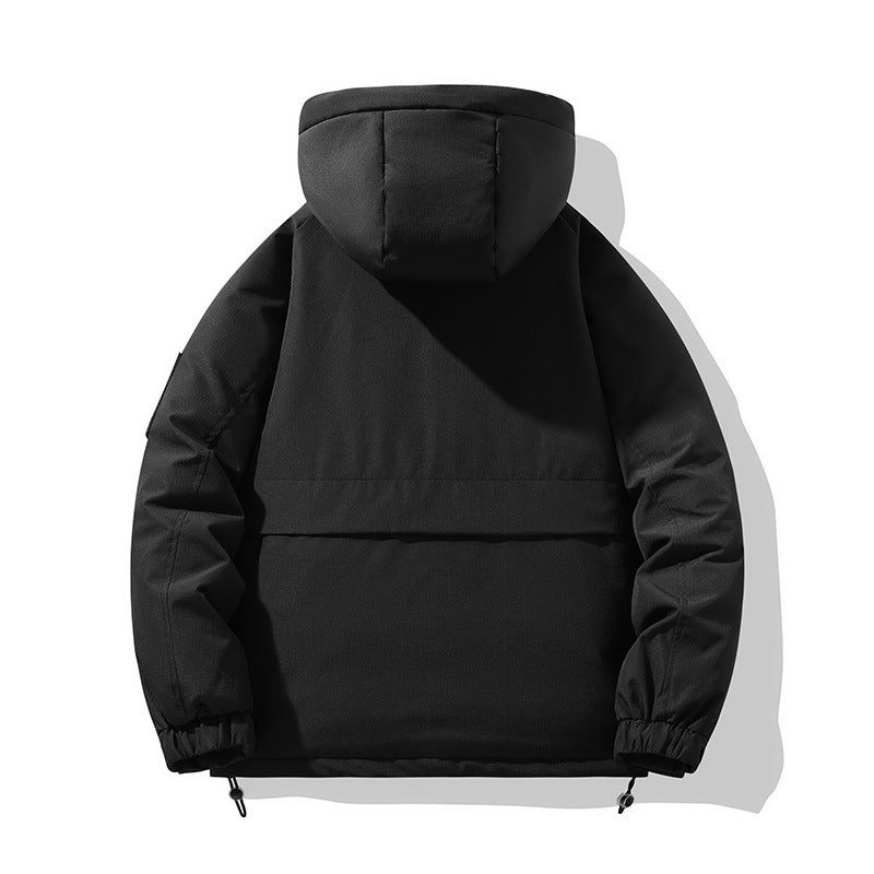 Damen Winter-Pufferjacke mit isolierendem Innenfutter und verstellbarem Kapuzensystem