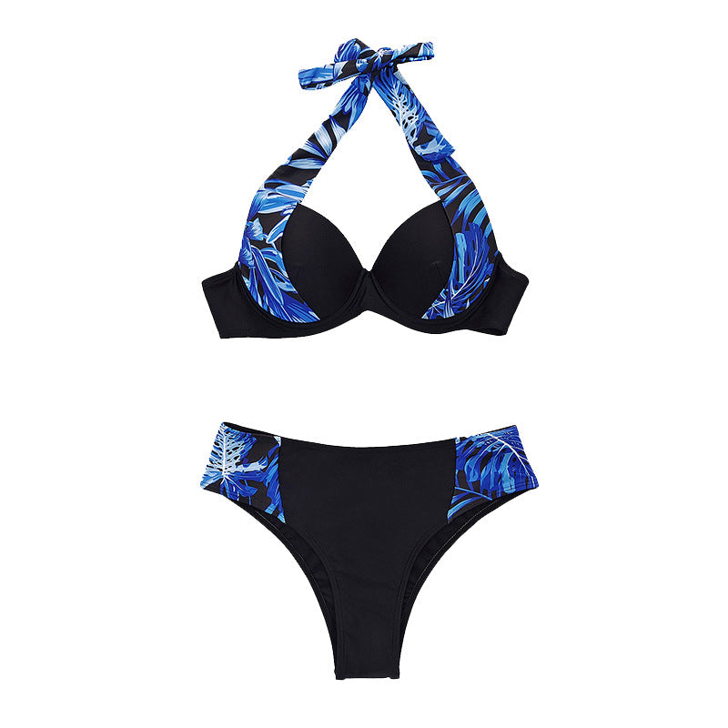 Damen Hochtaillierter Bikini mit gepolstertem Oberteil R&B