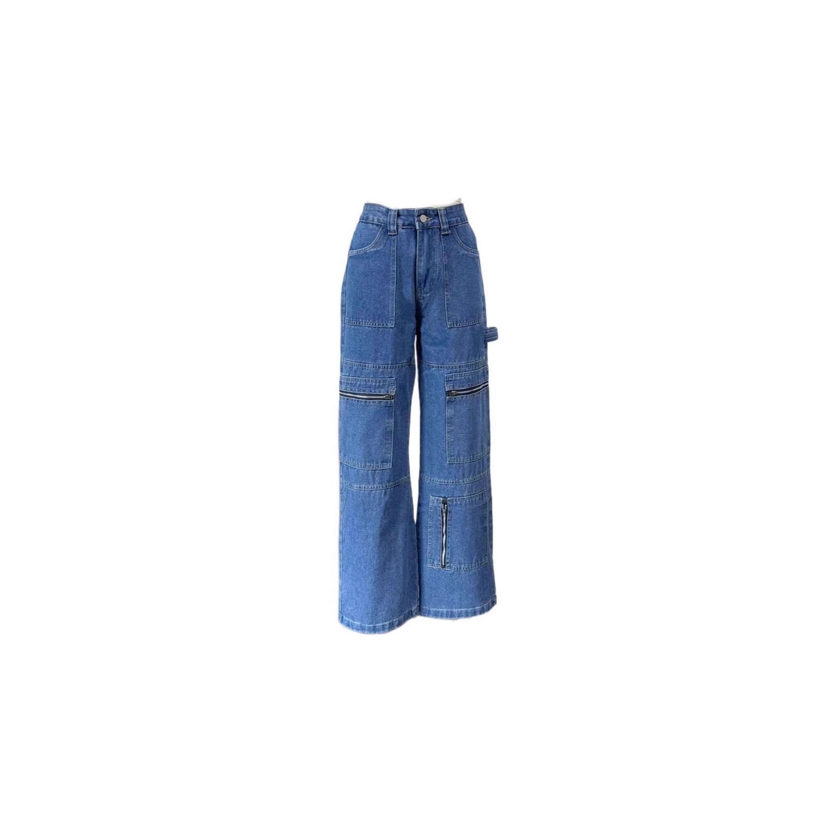 Damen Cargo Jeans mit modernem Schnitt und praktischen Taschen