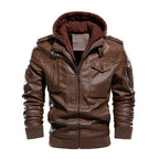 Herren Stilvolle und bequeme jacke mit abnehmbarer Kapuze R&B